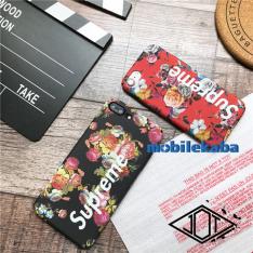 個性的面白い花柄フラワーiphone7plusケース6sストリートファッションブランドsupアイフォンxハードケース8全包みマット素材iPhone8/7Plus/6s/X携帯カバー人気シュプリームSupremeスマホジャケット