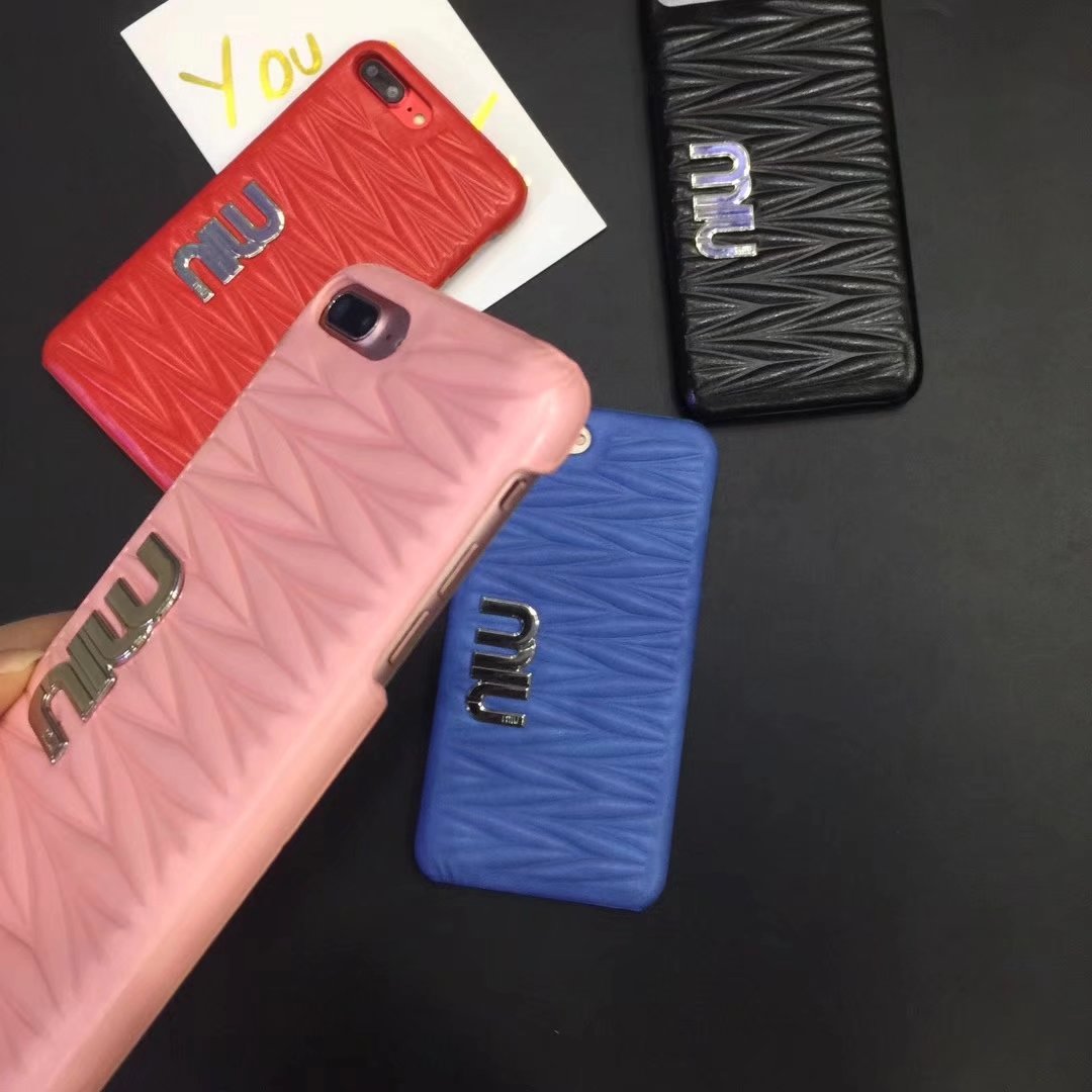 
ミュウミュウブランド風女性レディース iPhoneX/8Plus/7/7Plusケース多色展開

