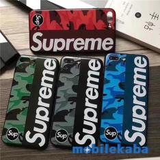 迷彩柄supremeストリートファッションブランド多色展開iPhone8/7Plusケース シュプリーム男女ペアおそろいアイフォン8Plus/7/6splus携帯カバー個性かっこいいスマホジャケット人気おしゃれ