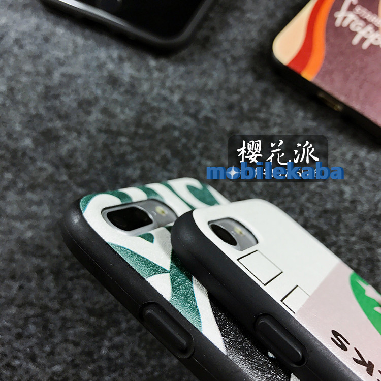 アイフォンX/8Plus/7ケースiphone6splusソフト携帯カバー耐衝撃STARBUCKSファッションお揃いペア携帯ジャケット
