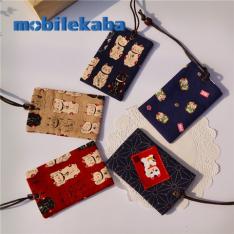 招き猫布製パスケース風合いカードケース カード入れ 定期券入れネコねこカードケース（パスケース兼用）小銭入れコインケース ポイントカード 就職祝い誕生日 プレゼント ギフト和風かわいい