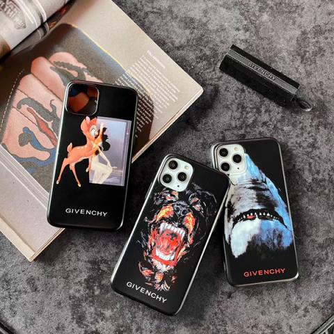 ジバンシィ GIVENCHY iPhone xケース猿サメiPhone 6s/6splus/7/7plus携帯カバーさる鮫犬アイフォン8/8plusかっこいい携帯ジャケット人気おそろいブランド花柄スマホケース鹿シカ