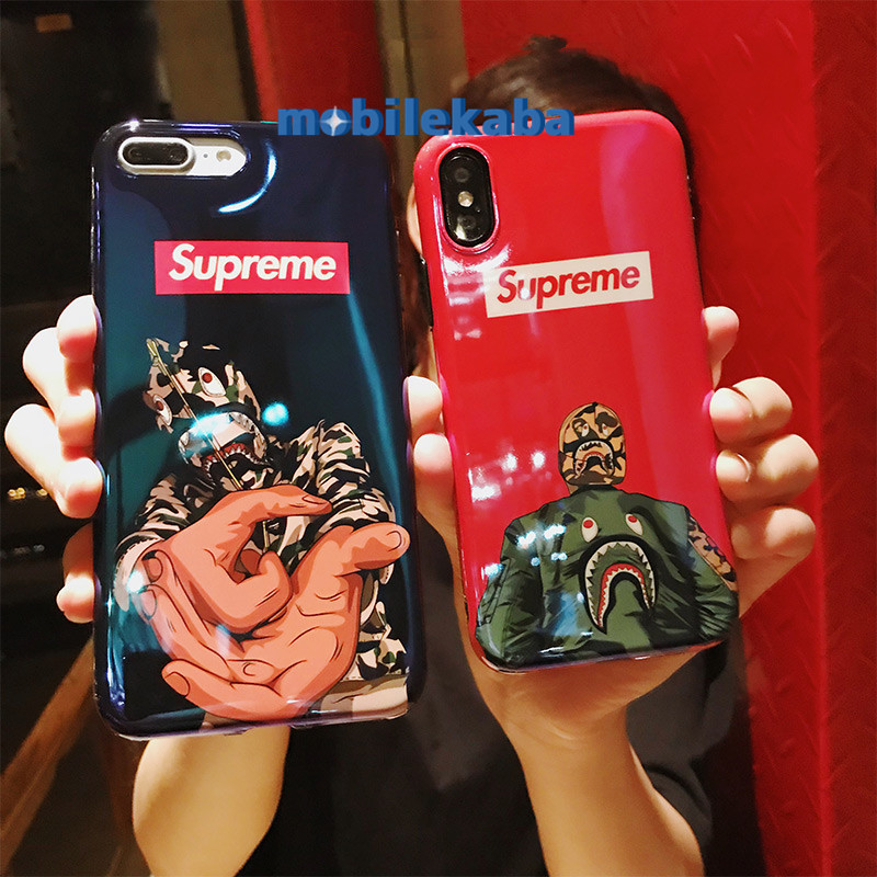 Instagram人気おしゃれファッションiPhoneXケース シュプリームSupremeコラボ個性ストリート系アイフォンx携帯カバーiphone7plus/8plusスマホケース