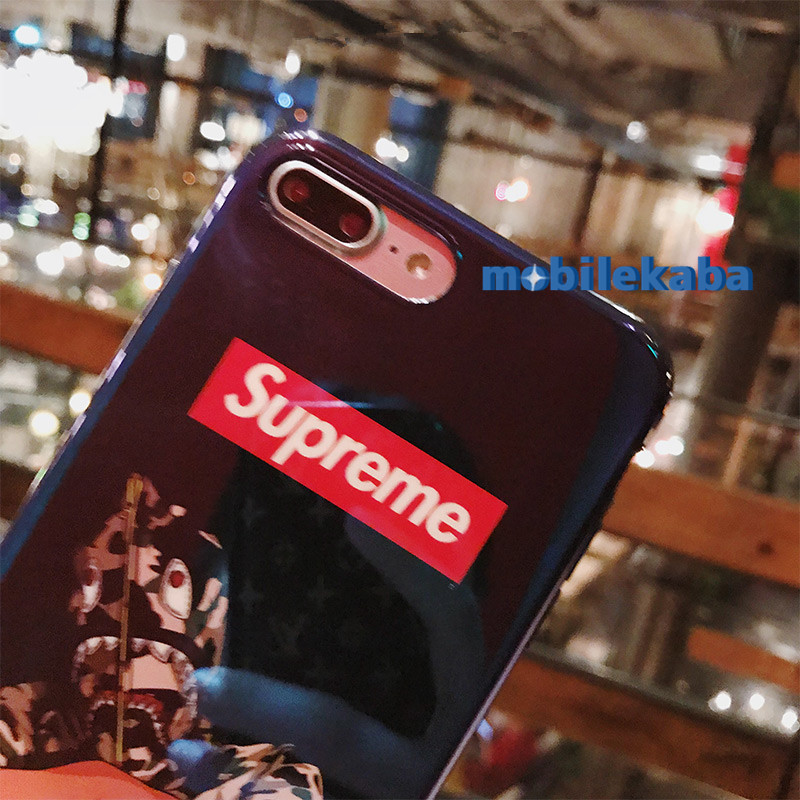 Instagram人気おしゃれiPhoneXケース シュプリームSupremeコラボ個性ストリート系アイフォンx携帯カバーiphone7plus/8plusスマホケース