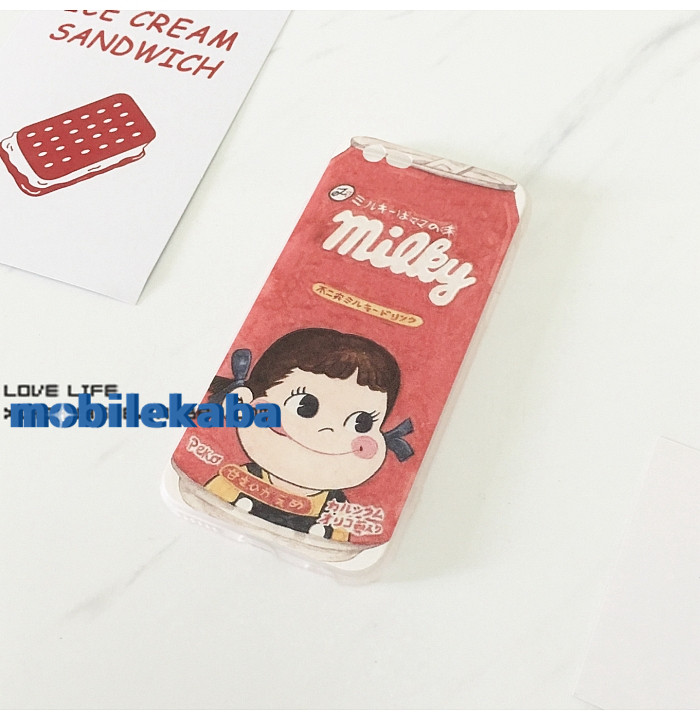 シリコン菓子ミルキー保護カバー耐衝撃6sスマホケースかわいいドリンク人気キャラクター店頭ペコちゃん
