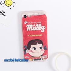 不二家 ペコちゃんiphoneXケース アイフォン8ケース8plusソフトシリコン菓子ミルキー保護カバー7plus薄い耐衝撃6sスマホケースかわいいドリンク人気キャラクター店頭ペコちゃん