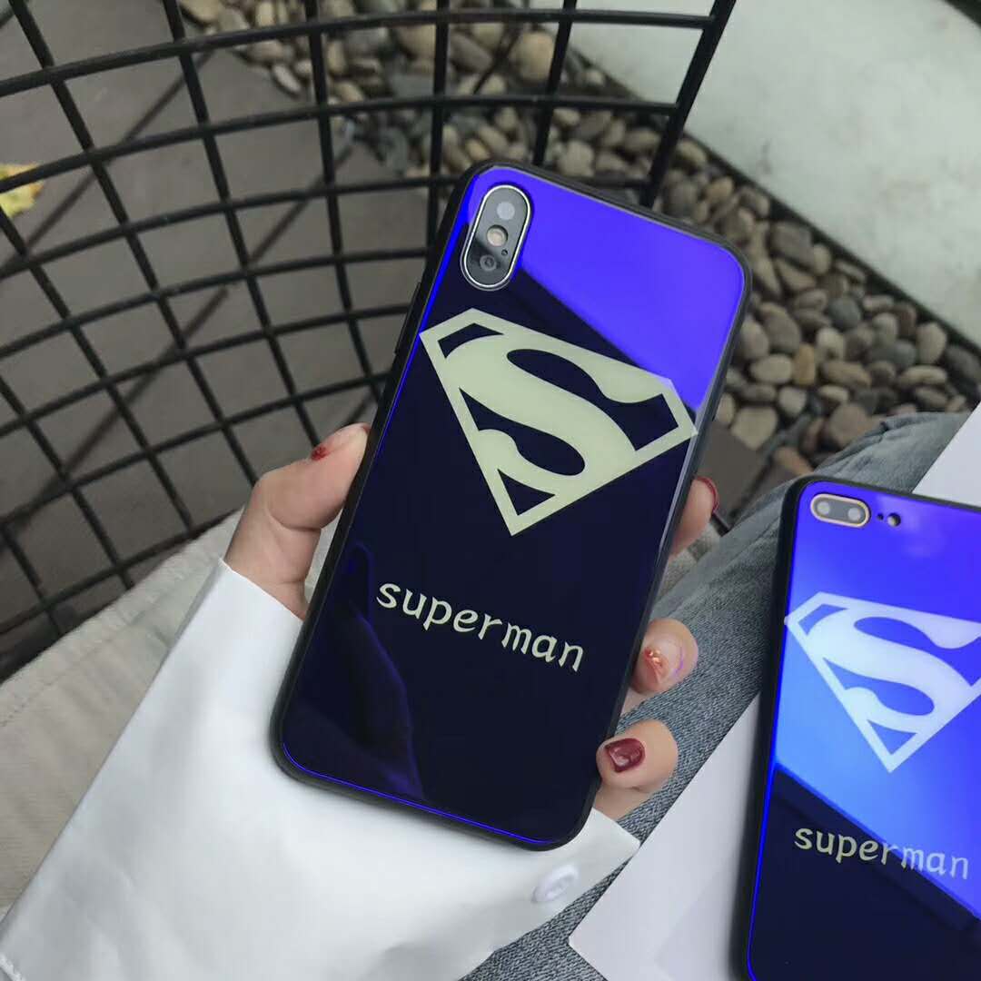 メッキ加工iPhoneX/8/7ケース マーベル人気キャラiPhone8Plus/7Plus携帯カバーMarvelキャプテンアメリカ硝子硬化表面
