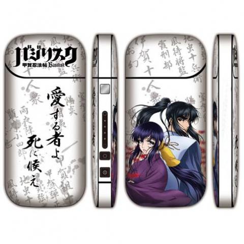 アイコス iqosシール アニメ超目玉人気「弦之助・朧」アイコス 自作スキンシール専用 2.4plus 甲賀忍法帖 側面 両面 全面対応