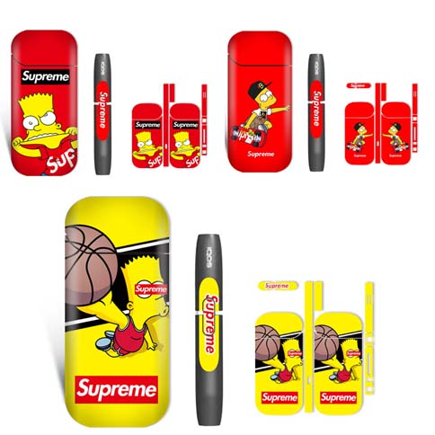 人気 高品質Supreme アイコス シール シュプリーム iQOS スキンシール アイコス 両面 側面 全面タイプ デザイン 専用