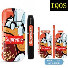 ブランドSupreme iqos 全面シール 通販 シュプリームアイコス スキン シール おしゃれ 海外人気加熱式タバコシール