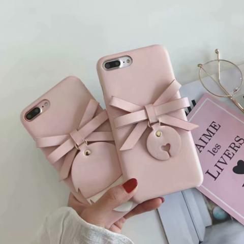 超軽量 iPhoneX Plus/9/8/7/6/6s Plus ケース専用蝶结び 耐衝撃性 可愛い 女性用