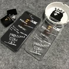A BATHING APE 耐衝撃iphoneX Plus/6/6s/7/8 Plusケース 衝撃 カバー 透明 tpu素材 アイフォンxケース おしゃれ