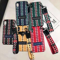 マルニ iPhone XS/Xケース カラーブロック カード収納 iPhone8/8plusケース MARNI iPhone7/7plusケース ストラップ付き 落下防止
