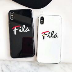 FILA iPhoneXS/Xケース 鏡面 カップル iPhoneXS Max/XRケース 予約 スポーツ風 フィラ iPhone8/8plusケース アイフォン7/7プラスカバー カジュアル