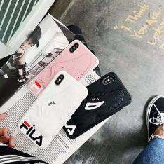 フィラ iPhoneXR/XS/XS Maxケース 海外芸能人愛用 スポーツ風 iPhoneXケース カップル 耐衝撃 FILA アイフォン8/8プラスカバー 靴柄 立体感ある